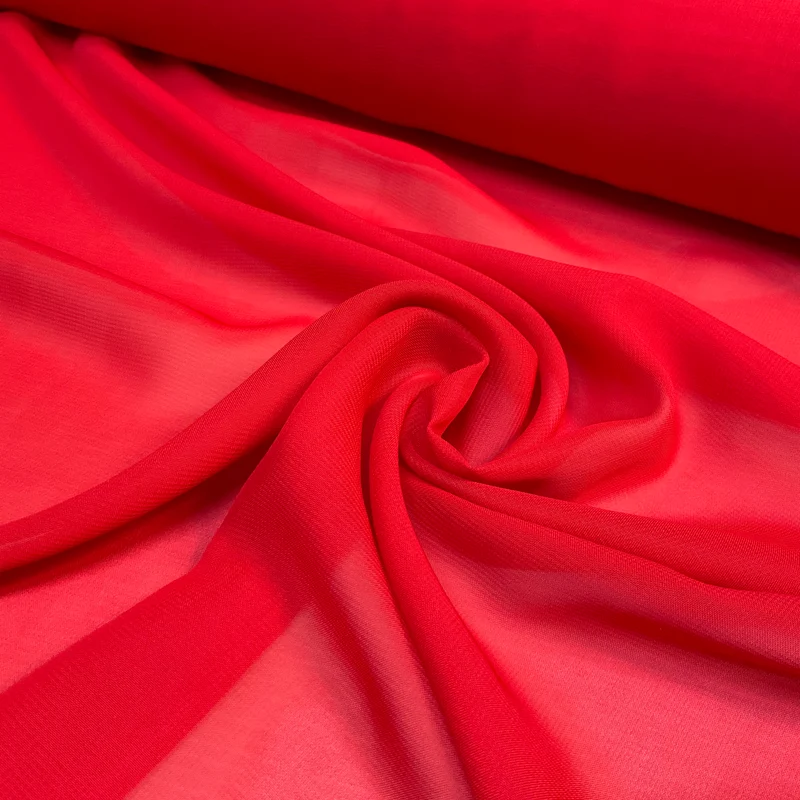 Plain lightweight sheer chiffon dress scarf fabric 150cm wide M2073