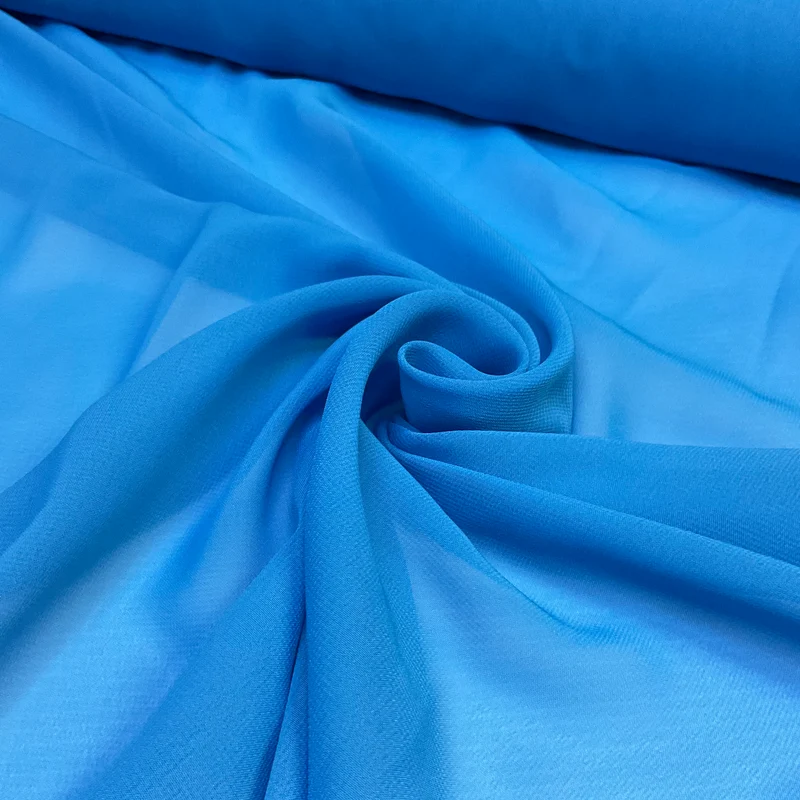 Plain lightweight sheer chiffon dress scarf fabric 150cm wide M2073