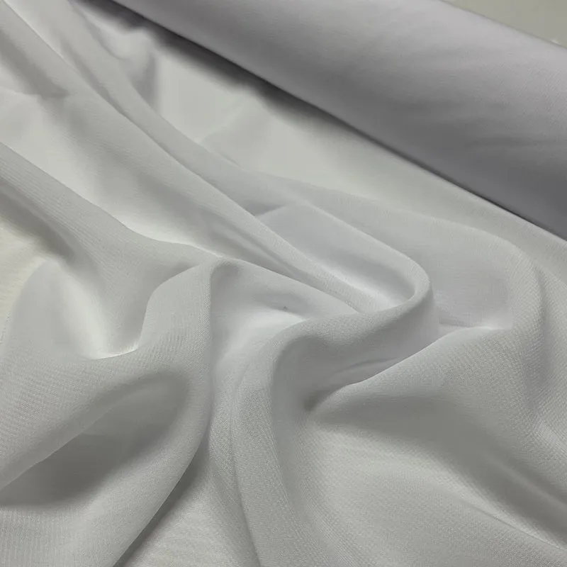 Plain lightweight sheer chiffon dress scarf fabric 150cm wide M2073