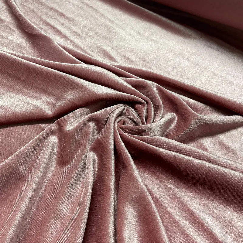 Plain Spandex Plush Velour Fabric – 147cm Wide – Soft Stretch Luxury M2072