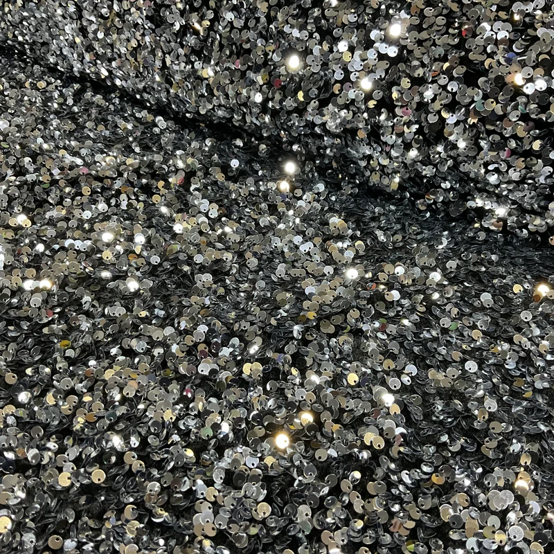 Heavy Plush Sequin Velour Fabric 115cm Wide Luxury Glitter Sparkle M2071