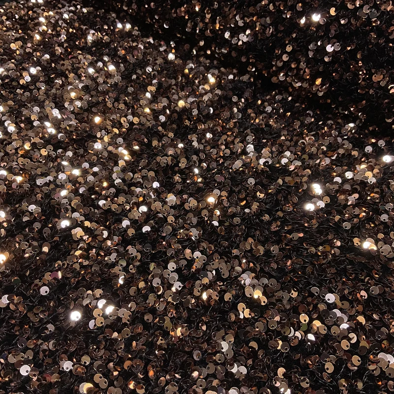Heavy Plush Sequin Velour Fabric 115cm Wide Luxury Glitter Sparkle M2071