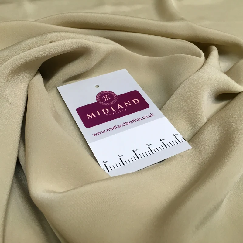 Silky Soft Crepe Plain Fabric - Smooth Drape Quality MR1520