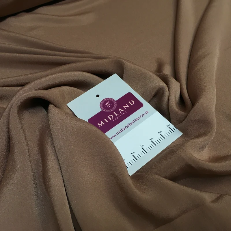 Silky Soft Crepe Plain Fabric - Smooth Drape Quality MR1520