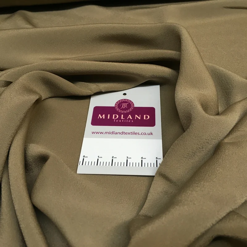 Silky Soft Crepe Plain Fabric - Smooth Drape Quality MR1520