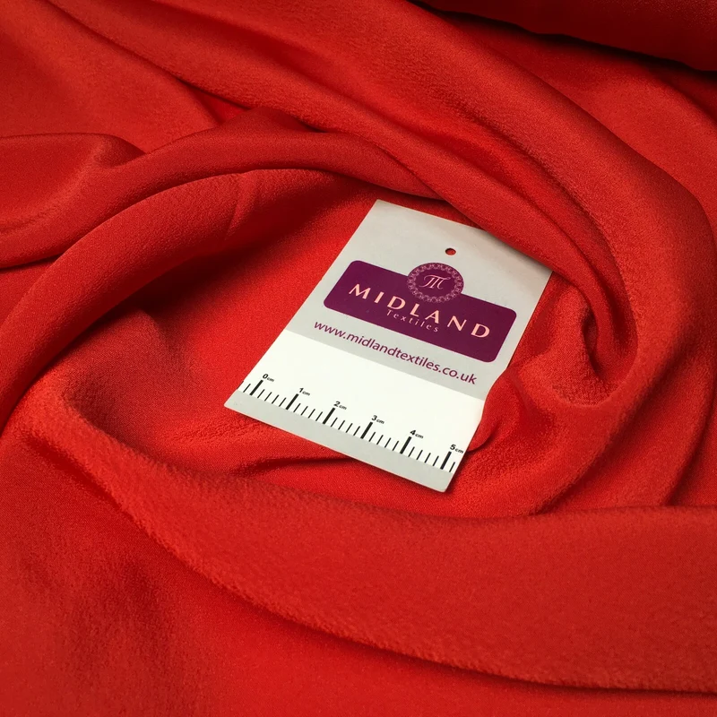 Silky Soft Crepe Plain Fabric - Smooth Drape Quality MR1520