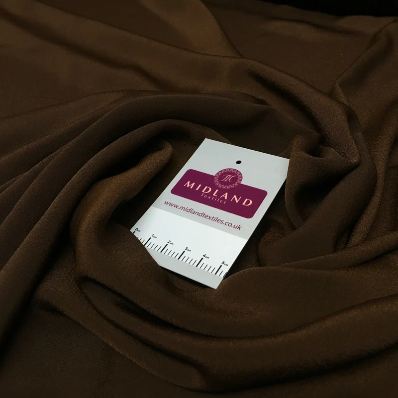 Silky Soft Crepe Plain Fabric - Smooth Drape Quality MR1520