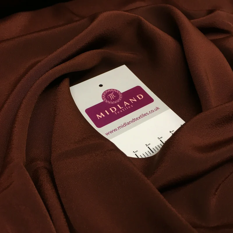 Silky Soft Crepe Plain Fabric - Smooth Drape Quality MR1520