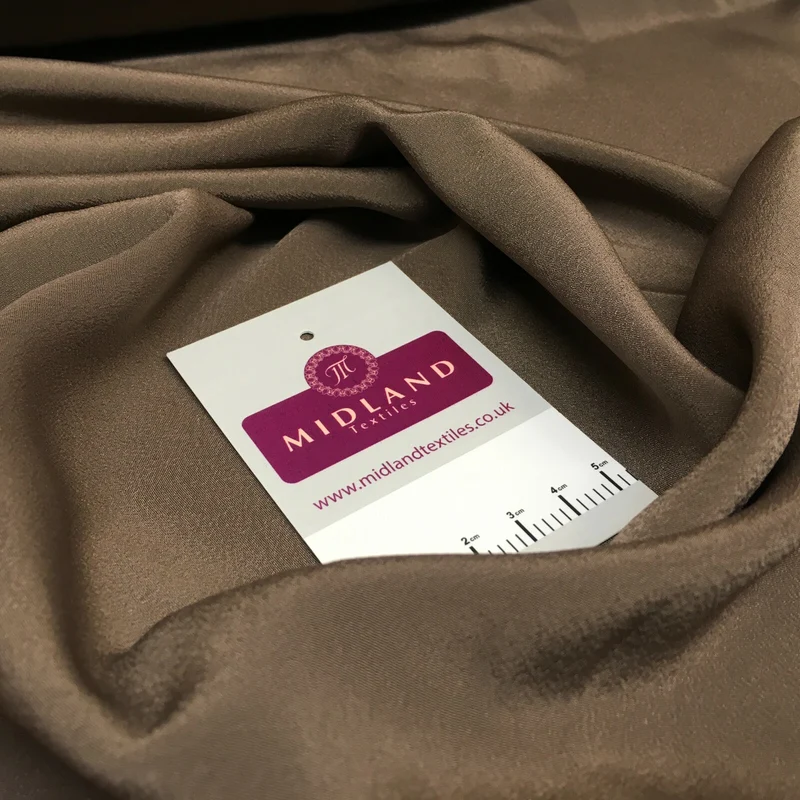 Silky Soft Crepe Plain Fabric - Smooth Drape Quality MR1520