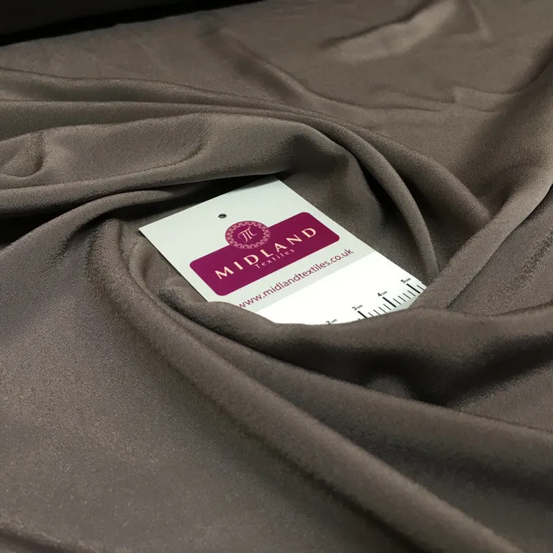 Silky Soft Crepe Plain Fabric - Smooth Drape Quality MR1520