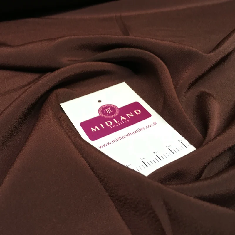 Silky Soft Crepe Plain Fabric - Smooth Drape Quality MR1520