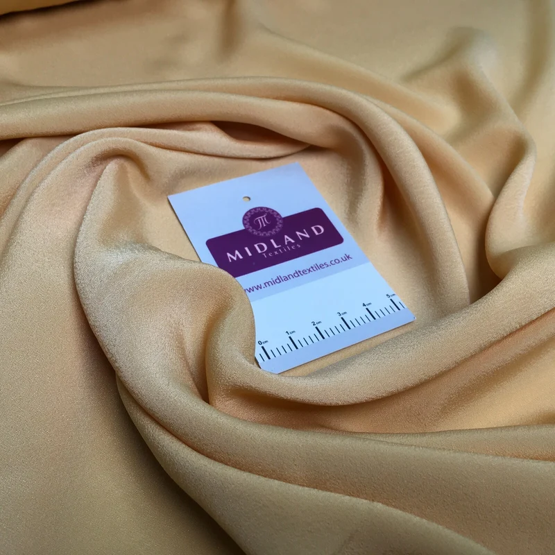 Silky Soft Crepe Plain Fabric - Smooth Drape Quality MR1520