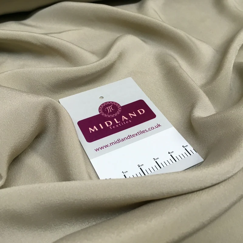 Silky Soft Crepe Plain Fabric - Smooth Drape Quality MR1520