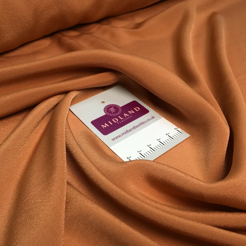 Silky Soft Crepe Plain Fabric - Smooth Drape Quality MR1520