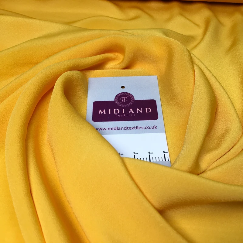Silky Soft Crepe Plain Fabric - Smooth Drape Quality MR1520