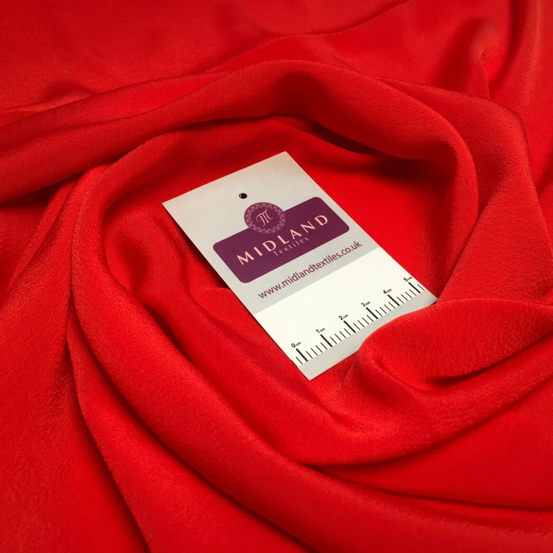 Silky Soft Crepe Plain Fabric - Smooth Drape Quality MR1520