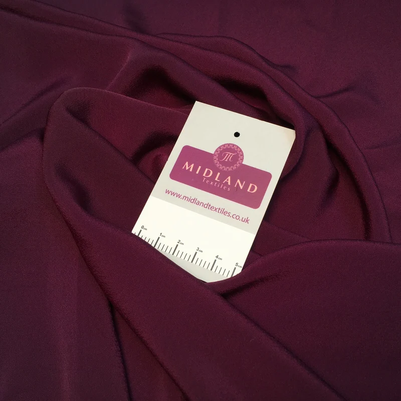 Silky Soft Crepe Plain Fabric - Smooth Drape Quality MR1520
