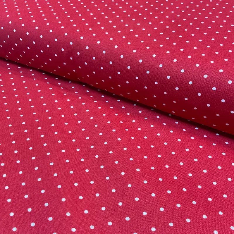Swiss Pin Dot Spots 100% Cotton Poplin Fabric – 112cm Wide – Ditsy Polka Dot Design M2063