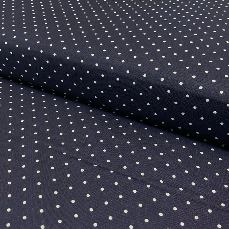 Swiss Pin Dot Spots 100% Cotton Poplin Fabric – 112cm Wide – Ditsy Polka Dot Design M2063