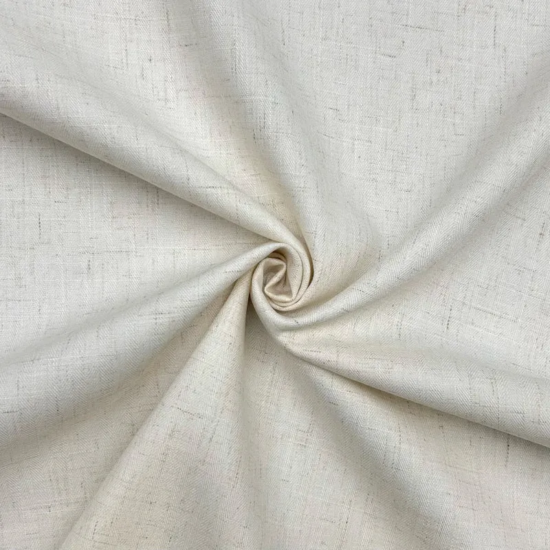 Bamboo Linen blend Tweed Fabric – Natural Soft Weave 145cm wide M2062