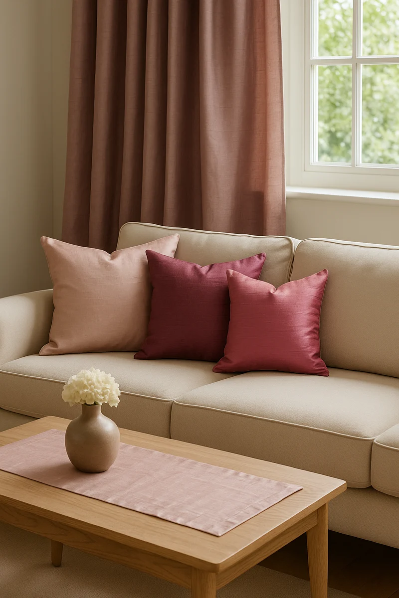 Pure 100% Silk Handloom Dupion Fabric – 44" Wide – Sold by Half Metre M2070