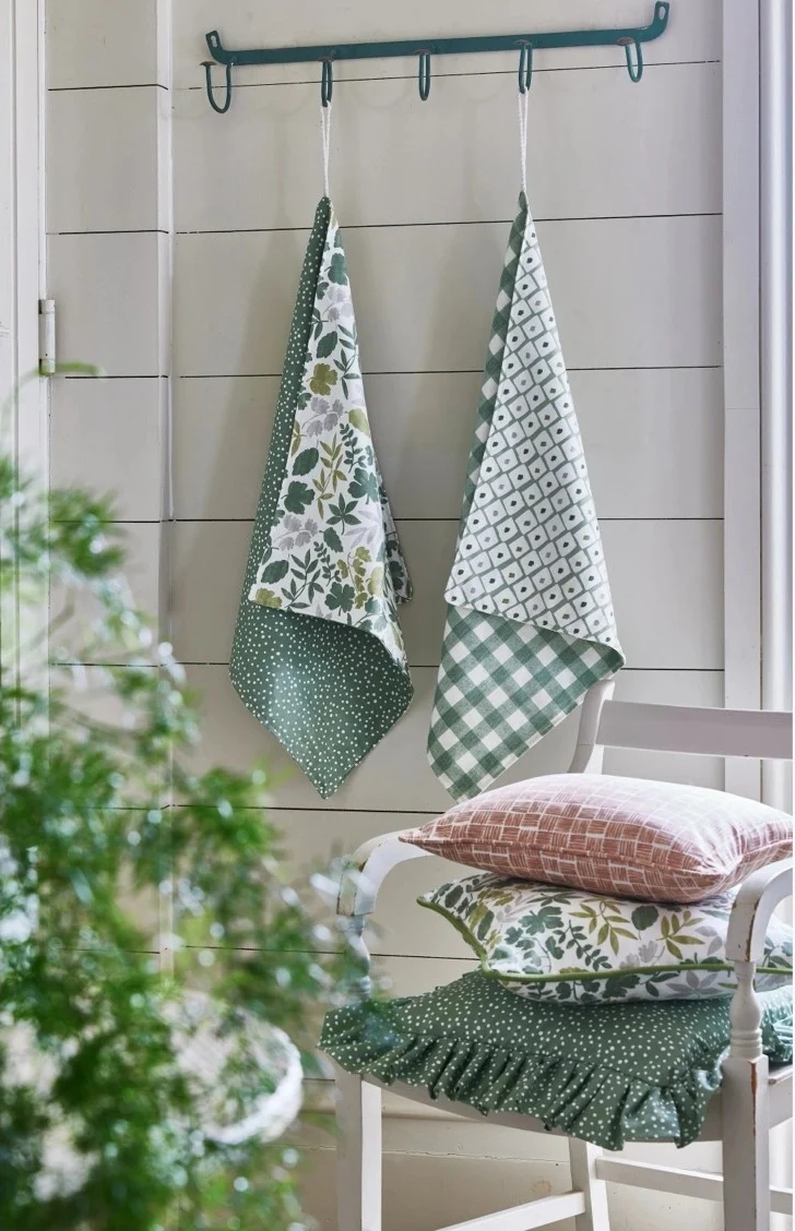 Baumwollstoff Tiny Dots - olive