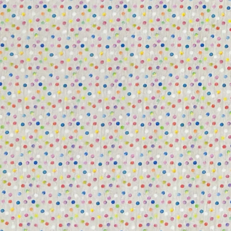 Jacquard Tischdecke aus beschichteter Baumwolle mit Fleckenschutz LINA bunte Punkte Konfetti eckig rund oval