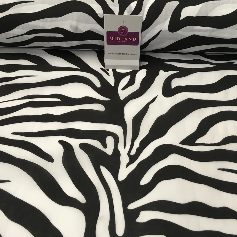Animal Printed Poly Cotton ideal for masks & craft fabric 45" Wide MS934 Mtex