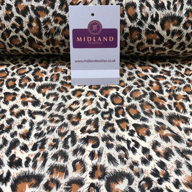 Animal Printed Poly Cotton ideal for masks & craft fabric 45" Wide MS934 Mtex