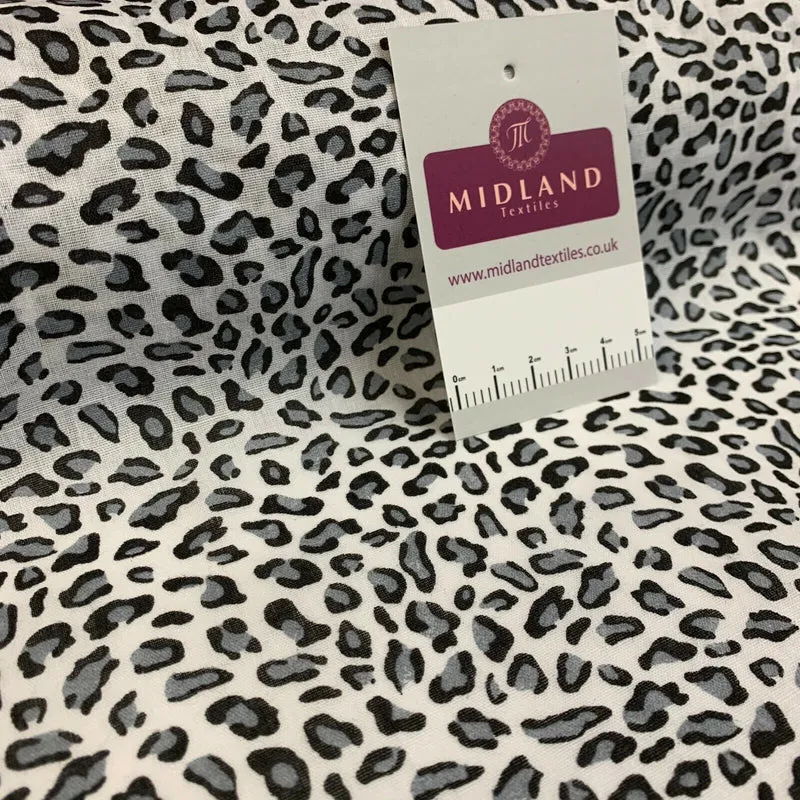 Animal Printed Poly Cotton ideal for masks & craft fabric 45" Wide MS934 Mtex