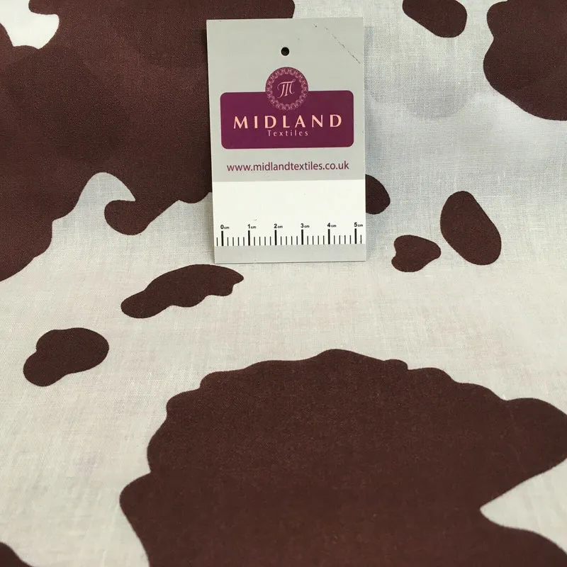 Animal Printed Poly Cotton ideal for masks & craft fabric 45" Wide MS934 Mtex