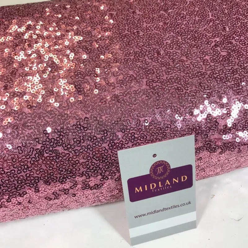 3mm Sewn On Allover Sequins On Net Fabric 48" Wide Dress Fabric M79 Mtex