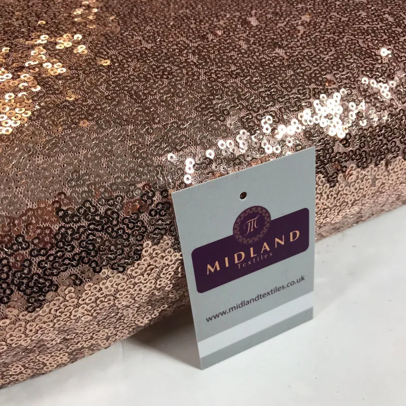 3mm Sewn On Allover Sequins On Net Fabric 48" Wide Dress Fabric M79 Mtex