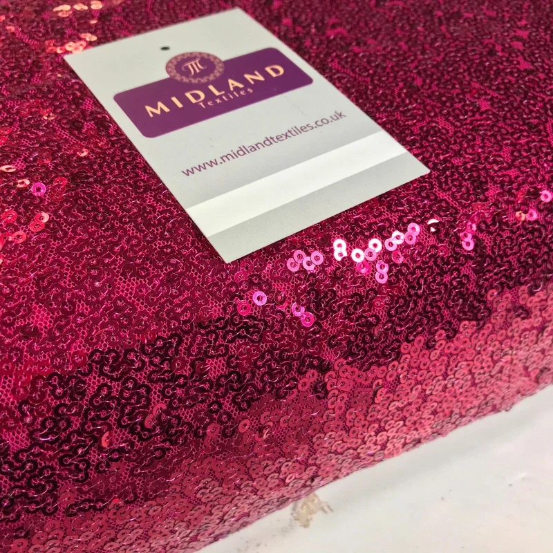 3mm Sewn On Allover Sequins On Net Fabric 48" Wide Dress Fabric M79 Mtex