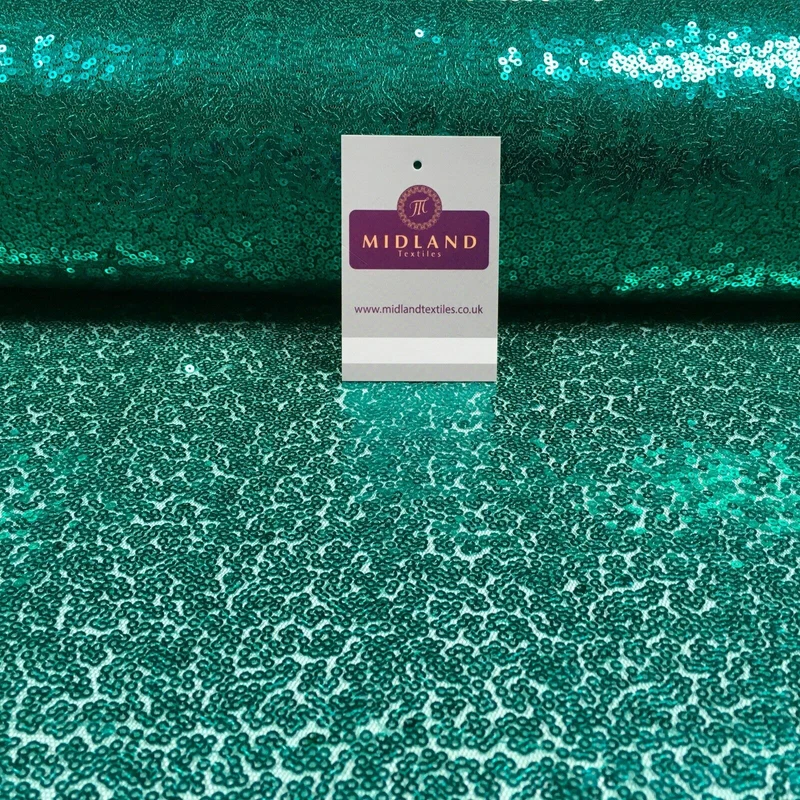 3mm Sewn On Allover Sequins On Net Fabric 48" Wide Dress Fabric M79 Mtex