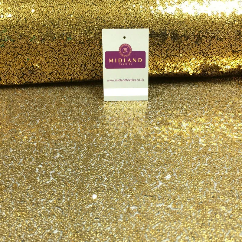 3mm Sewn On Allover Sequins On Net Fabric 48" Wide Dress Fabric M79 Mtex