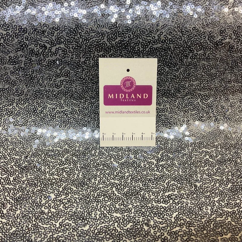 3mm Sewn On Allover Sequins On Net Fabric 48" Wide Dress Fabric M79 Mtex