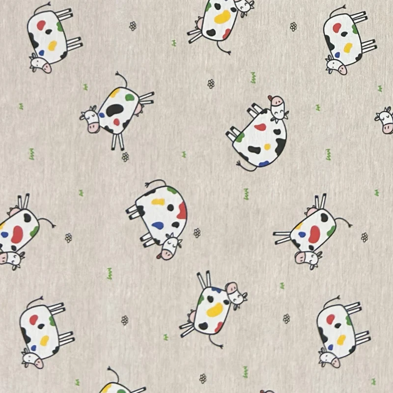 Jacquard Tischdecke aus beschichteter Baumwolle mit Fleckenschutz COW bunte Kühe eckig rund oval
