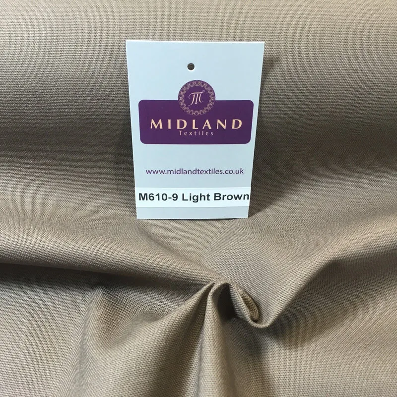 100% Cotton Plain Canvas Crafting Medium Weight Fabric 44" Wide M610 Mtex