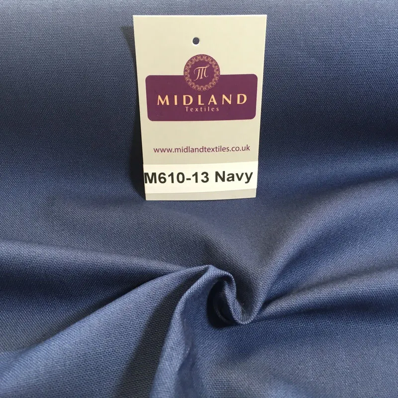 100% Cotton Plain Canvas Crafting Medium Weight Fabric 44" Wide M610 Mtex