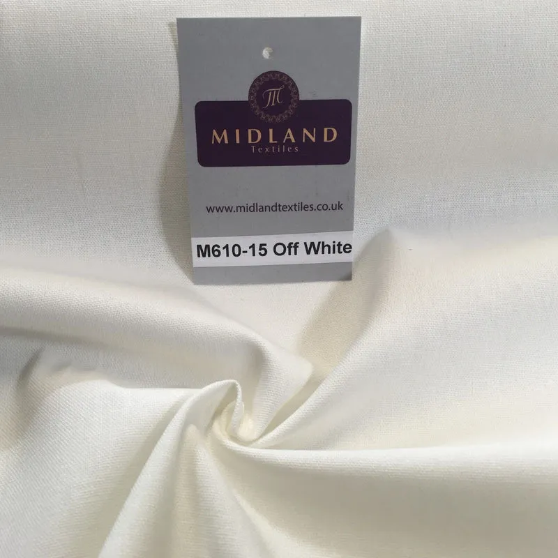 100% Cotton Plain Canvas Crafting Medium Weight Fabric 44" Wide M610 Mtex