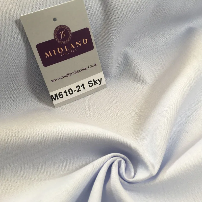 100% Cotton Plain Canvas Crafting Medium Weight Fabric 44" Wide M610 Mtex