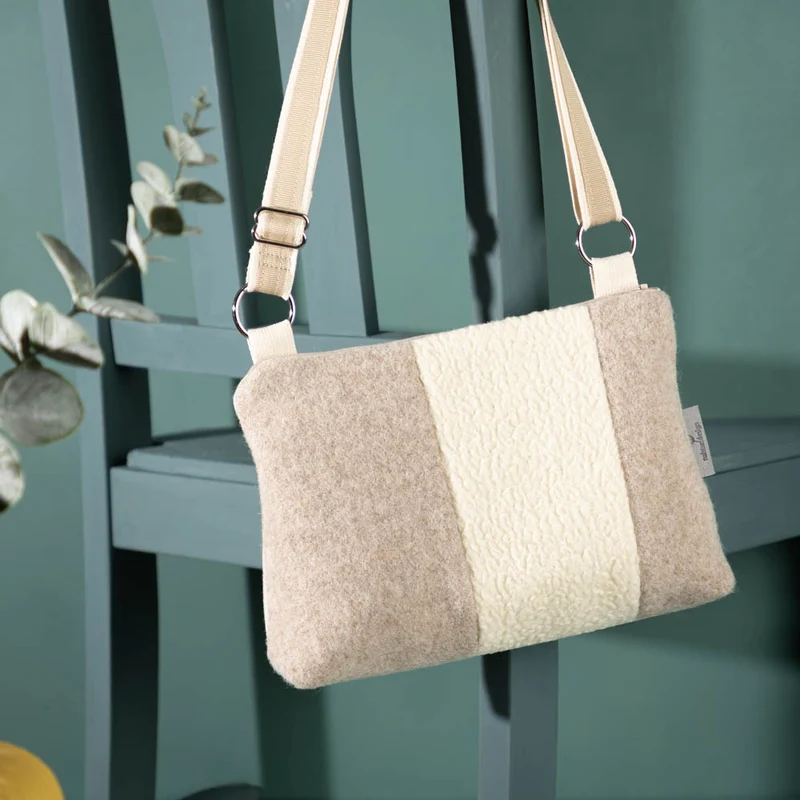 Umhängetasche aus Loden | 100% Schurwolle