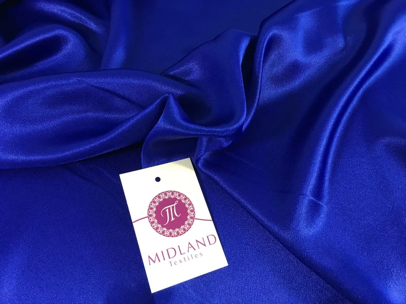 Crepe Back Liquid Satin Fabric - Silky Smooth 110cm Wide M87