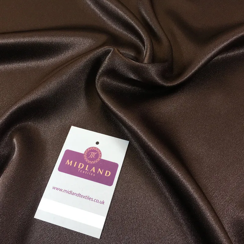Crepe Back Liquid Satin Fabric - Silky Smooth 110cm Wide M87