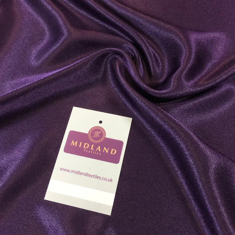 Crepe Back Liquid Satin Fabric - Silky Smooth 110cm Wide M87