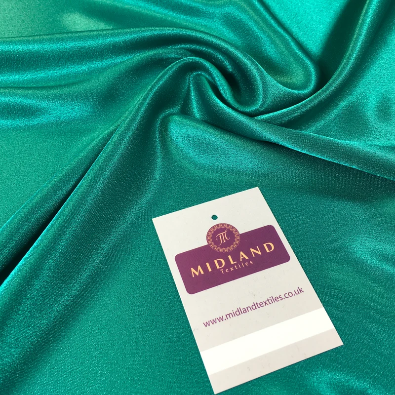 Crepe Back Liquid Satin Fabric - Silky Smooth 110cm Wide M87