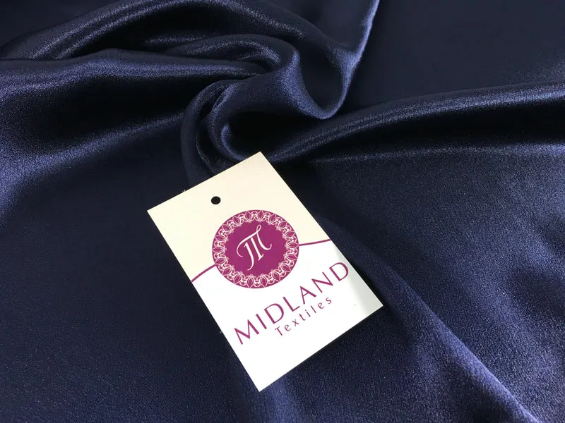 Crepe Back Liquid Satin Fabric - Silky Smooth 110cm Wide M87