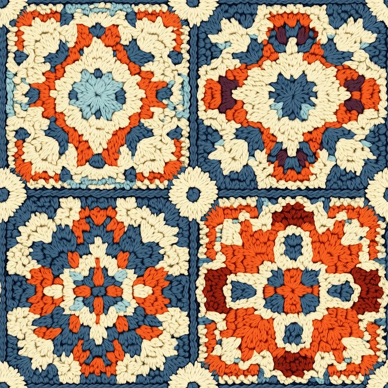 3D Crochet Blue Effect Little Johnny 3D Digital Printed 100% Cotton Fabric – 150cm Wide M2028-2