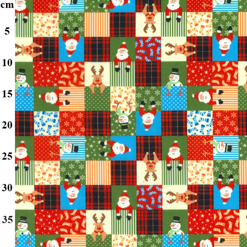 Christmas Polycotton Print Fabric – Festive Designs M2027